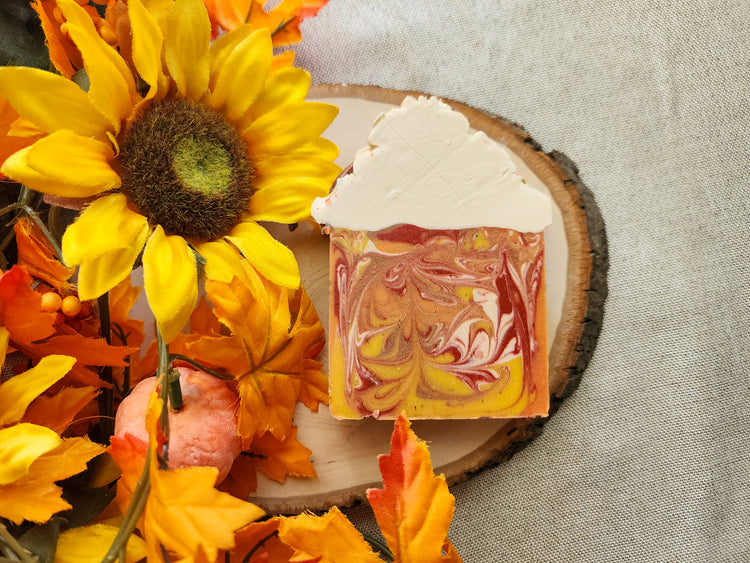 Maple Leaves Frosted Soap