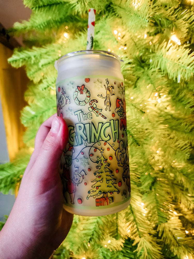 Grinchmas Cup with Straw & Lid