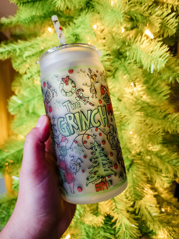 Grinchmas Cup with Straw & Lid