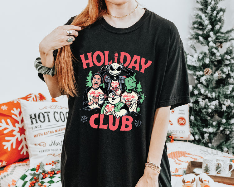 Holiday Club Tee & Crewneck