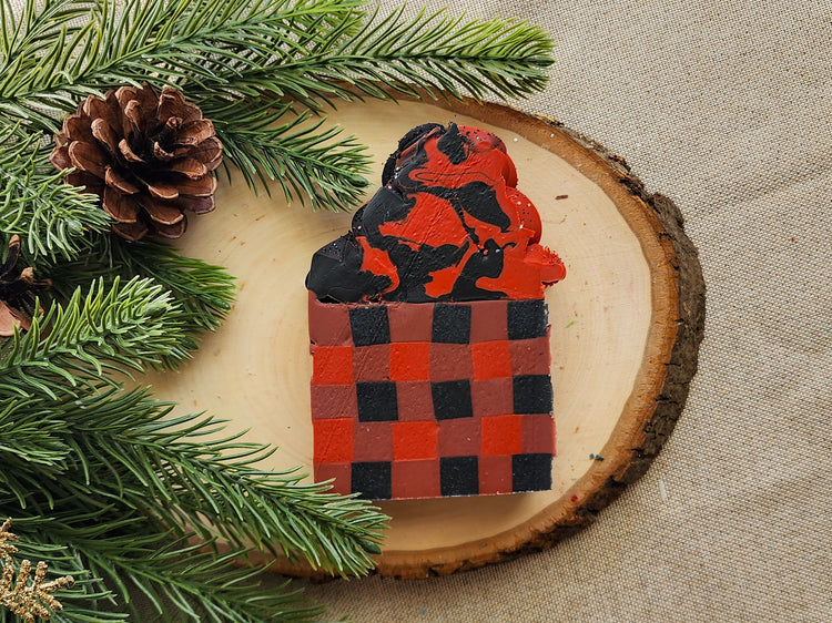 Buffalo Plaid Frosted Soap