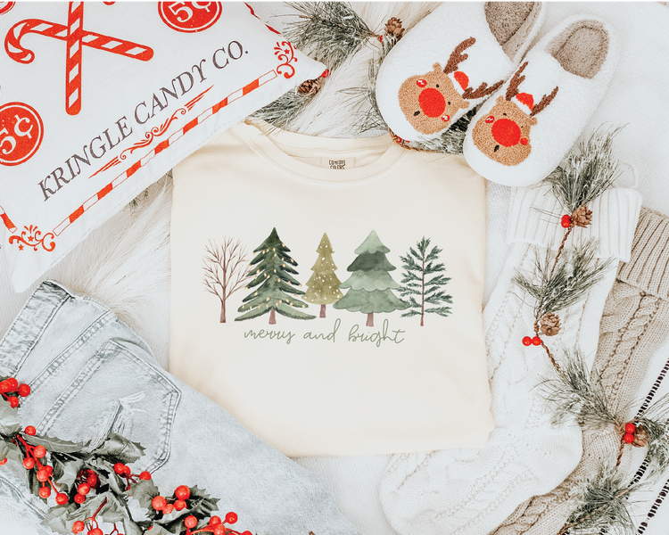 Merry & Bright Tee & Crewneck