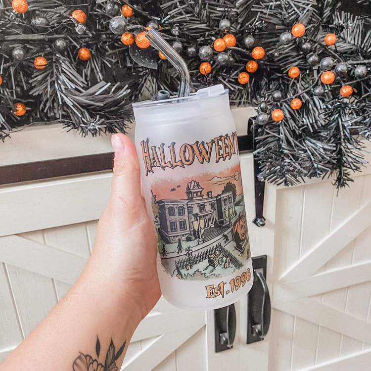 HalloweenTown Cup with Straw & Lid