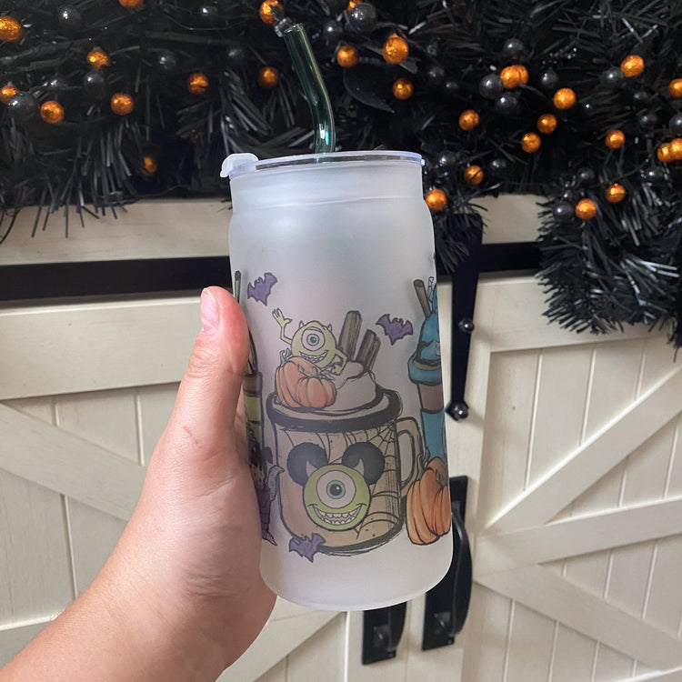 Monsters Coffee Cup with Straw & Lid
