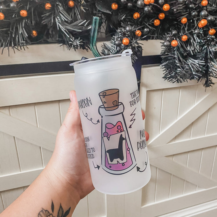 Poison Cup with Straw & Lid