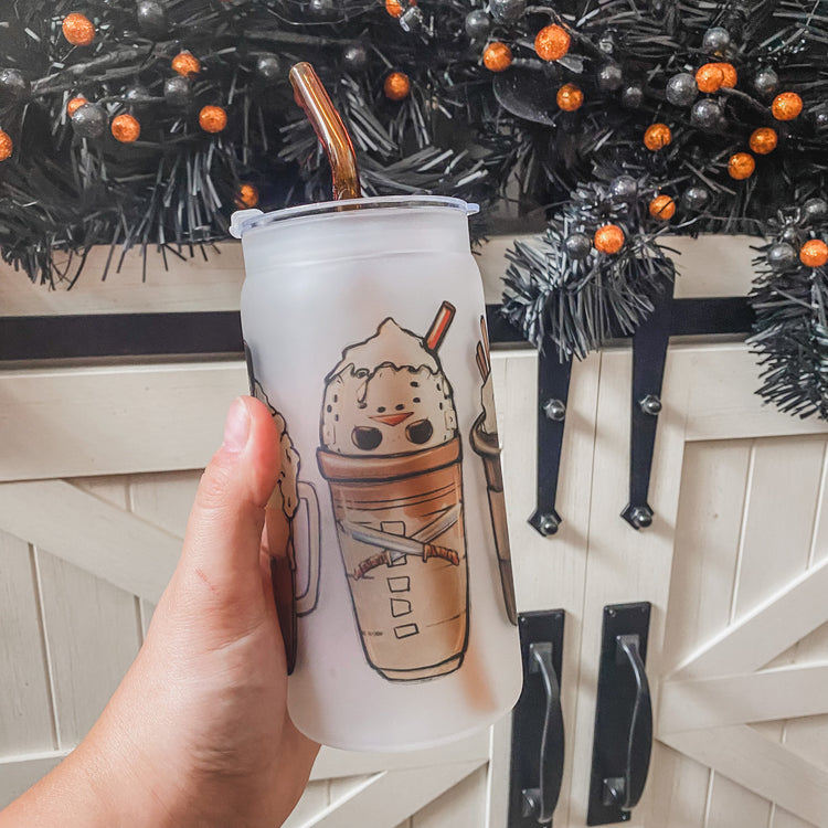 Spooky Vibes Cup with Straw & Lid