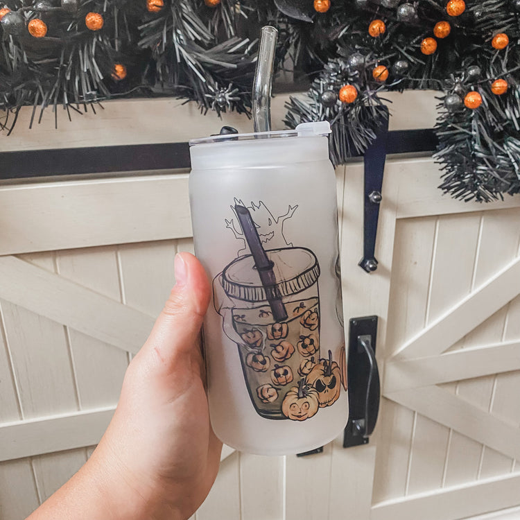 The Pumpkin King Coffee Cup with Straw & Lid