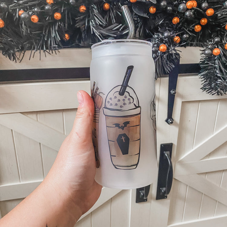 The Pumpkin King Coffee Cup with Straw & Lid
