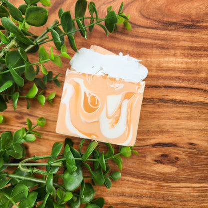 Orange Creamsicle Frosted Soap