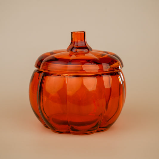 Glass Pumpkin Jars