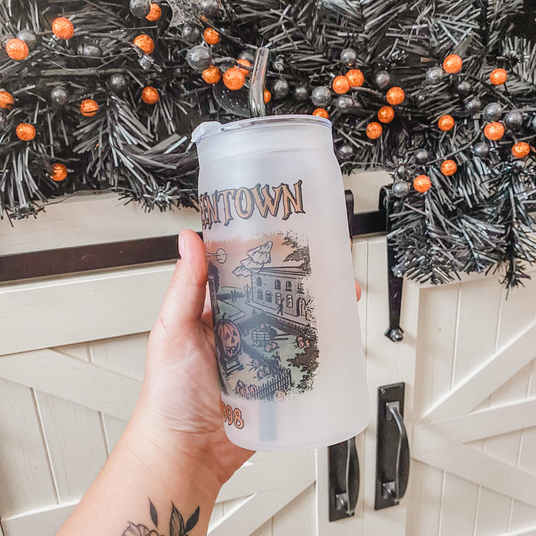 HalloweenTown Cup with Straw & Lid