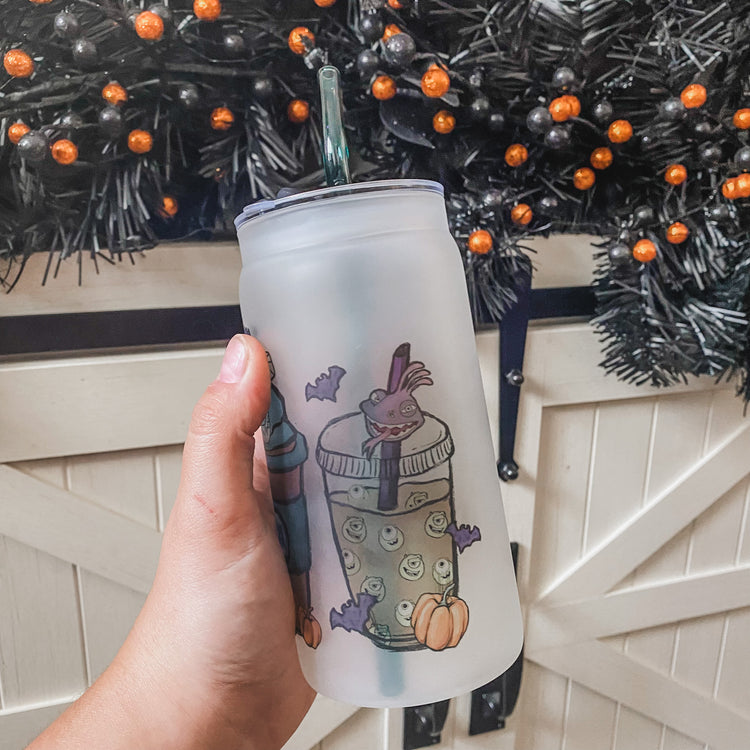 Monsters Coffee Cup with Straw & Lid